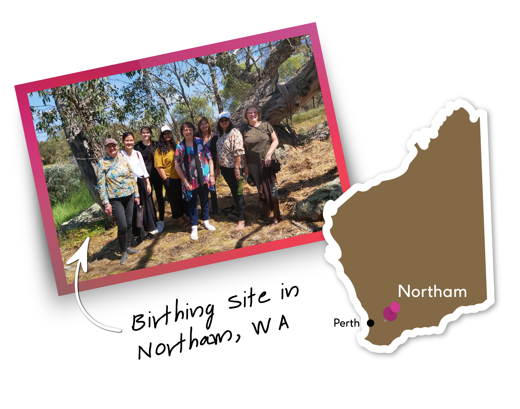 Image of a birthing site in Northam, Western Australia