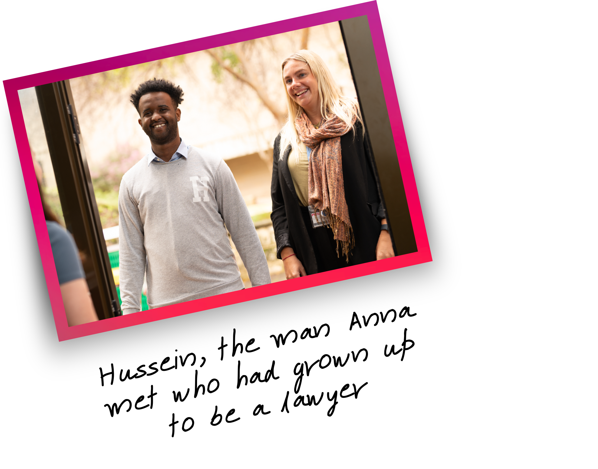 Picture of Hussein referenced in the story of a little boy who was brought to Australia with the help from SCALES. 