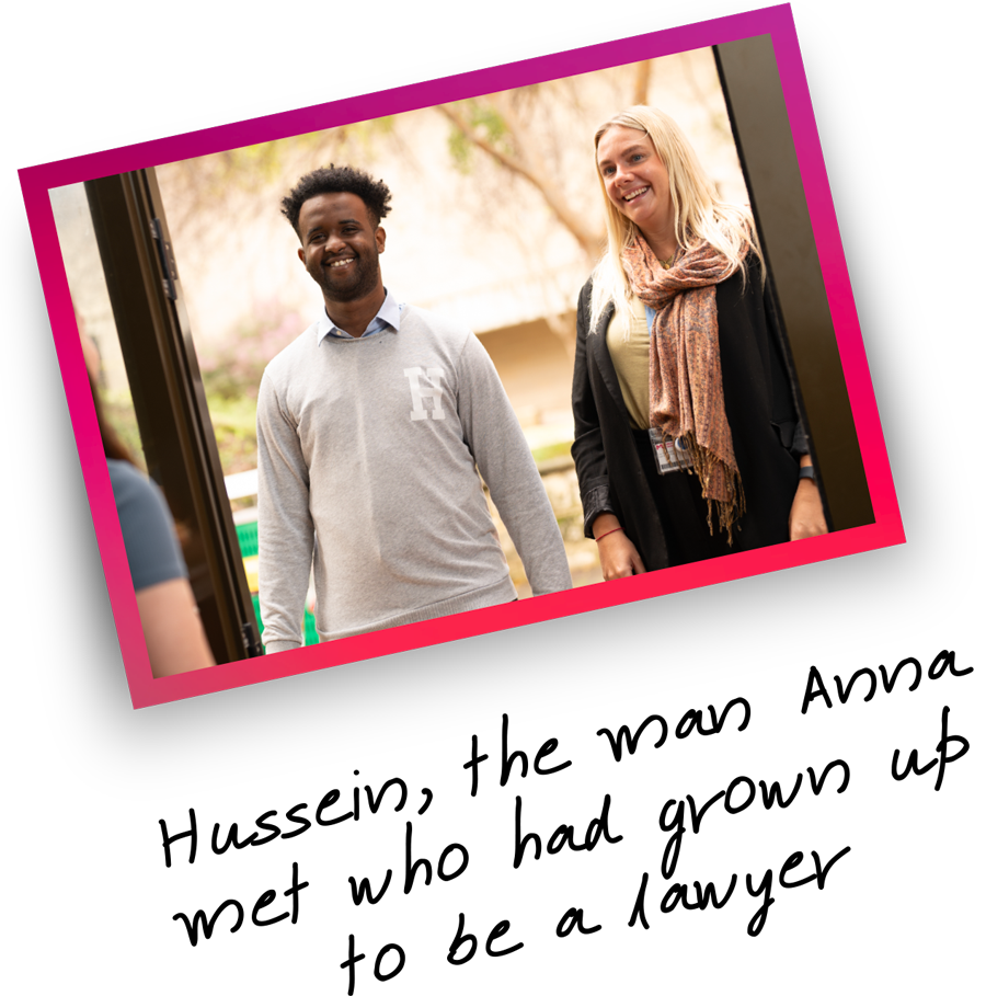 Picture of Hussein referenced in the story of a little boy who was brought to Australia with the help from SCALES. 